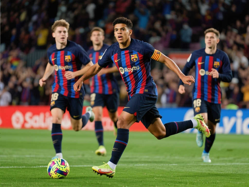 【西甲】奥尔莫首秀双助+破门，阿劳霍传射建功，巴萨4-0大胜皇社